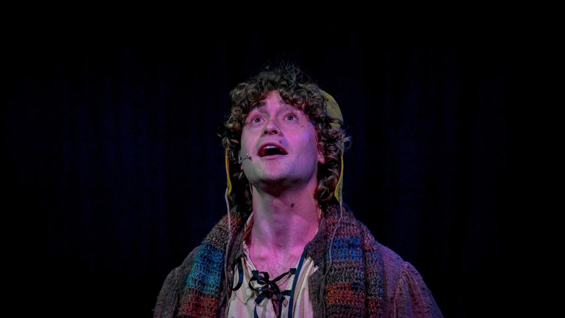 Jack (Dane Hobrecht) starting at the sky in Into The Woods.